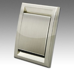 Prise d'aspiration design métal inox